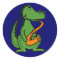 AE- Gator Playing the Saxophone Stickers