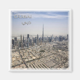 AE # United Arab Emirates Dubai - skyline Magnet