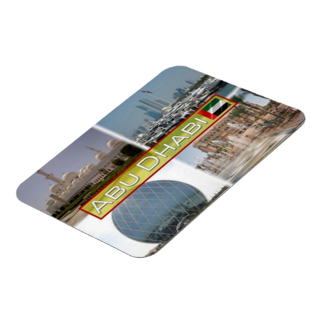 AE United Arab Emirqted - Abu Dhabi - Magnet (Left Side)