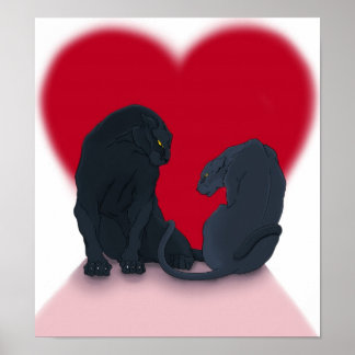 AE Valentine Panthers Poster