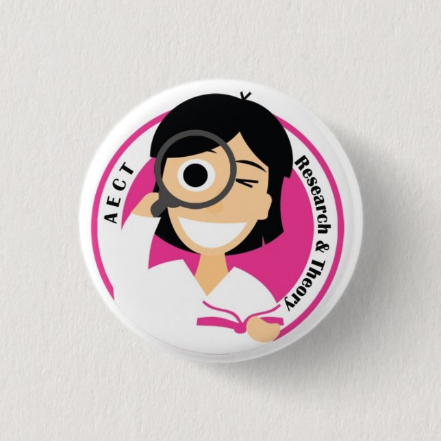 AECT Research and Theory Button-Small Female 3 Cm Round Badge (Front)
