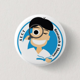 AECT Research and Theory Button-Small Male 3 Cm Round Badge