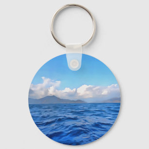 Aegean Blue Key Ring