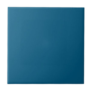 Aegean Sea Blue Solid Colour Print Ceramic Tile