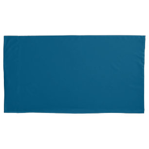 Aegean Sea Blue Solid Colour Print Pillowcase