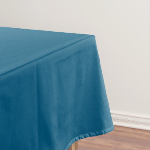 Aegean Sea Blue Solid Colour Print Tablecloth