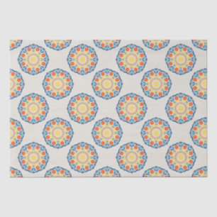 Aegean Summer Oranges And Lemons Polka Dots Tissue Paper