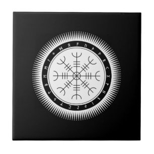 Aegishjalmr Halftone Ceramic Tile