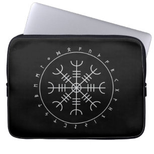 Aegishjalmr Runes Laptop Sleeves