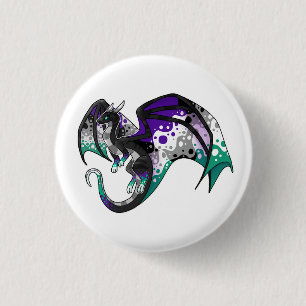 Aegosexual Pride Dragon 3 Cm Round Badge