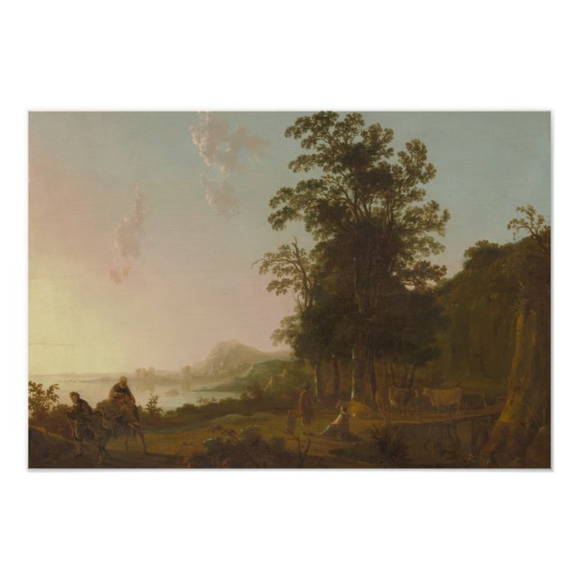 Aelbert Cuyp -Landscape with the Flight into Egypt Photo Print (Front)