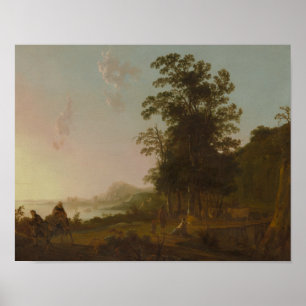 Aelbert Cuyp -Landscape with the Flight into Egypt Poster