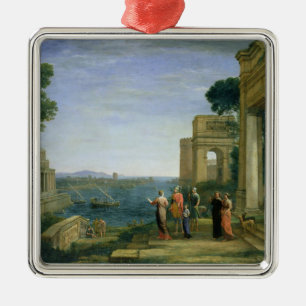 Aeneas and Dido in Carthage, 1675 Metal Tree Decoration