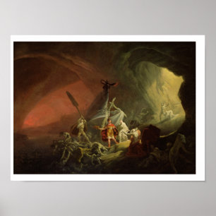 Aeneas and the Sibyl, c.1800 (oil on canvas) Poster