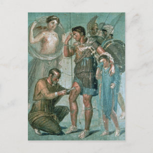 Aeneas injured, from Pompeii Postcard