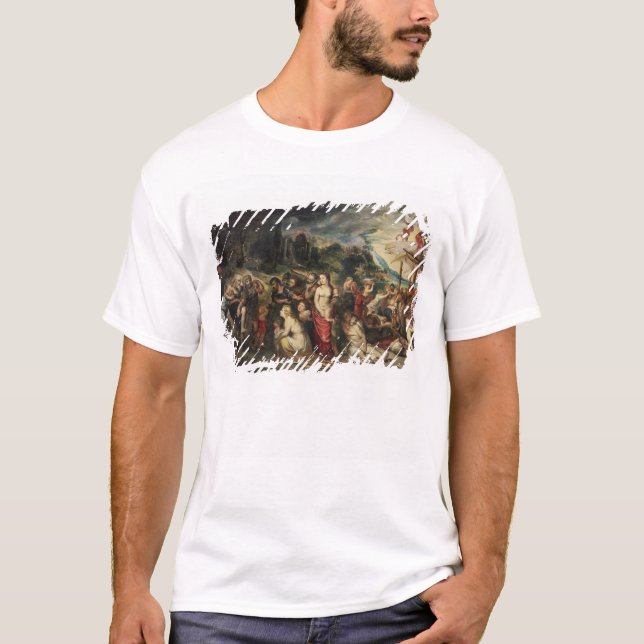 Aeneas prepares to lead the Trojans into exile T-Shirt (Front)