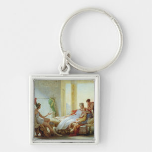 Aeneas telling Dido of the Disaster at Troy Key Ring
