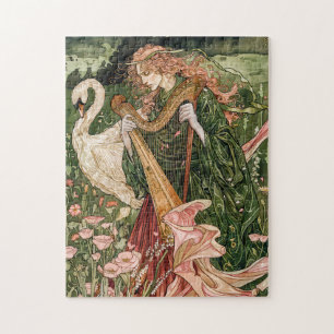 Aengus  celtic God of Love and Beauty Jigsaw Puzzle