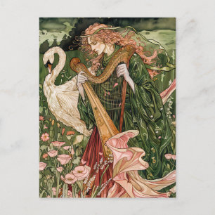 Aengus celtic God of Love and Beauty Postcard