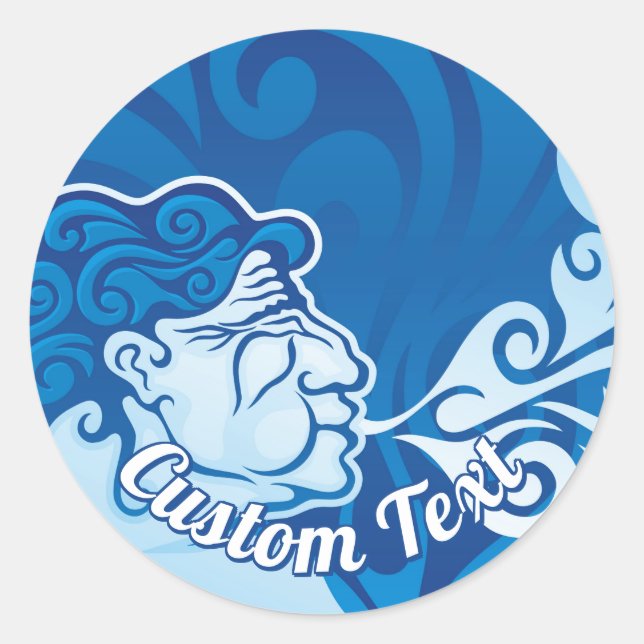 Aeolus Classic Round Sticker (Front)