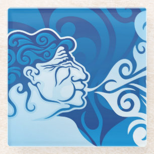 Aeolus Glass Coaster