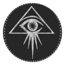Aeon all-seeing eye Sticker (Black)