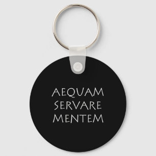 Aequam servare mentem key ring