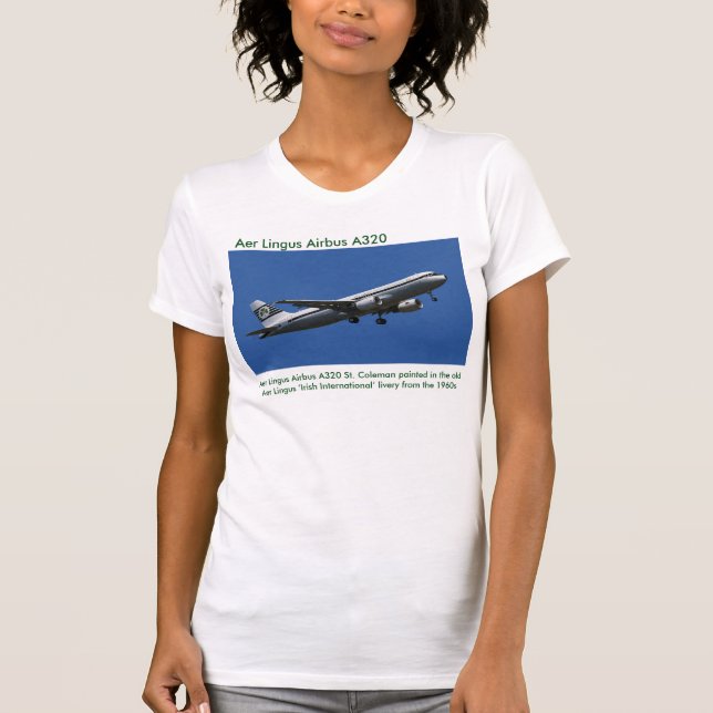 Aer Lingus Airbus A320  image for women's t-shirt (Front)