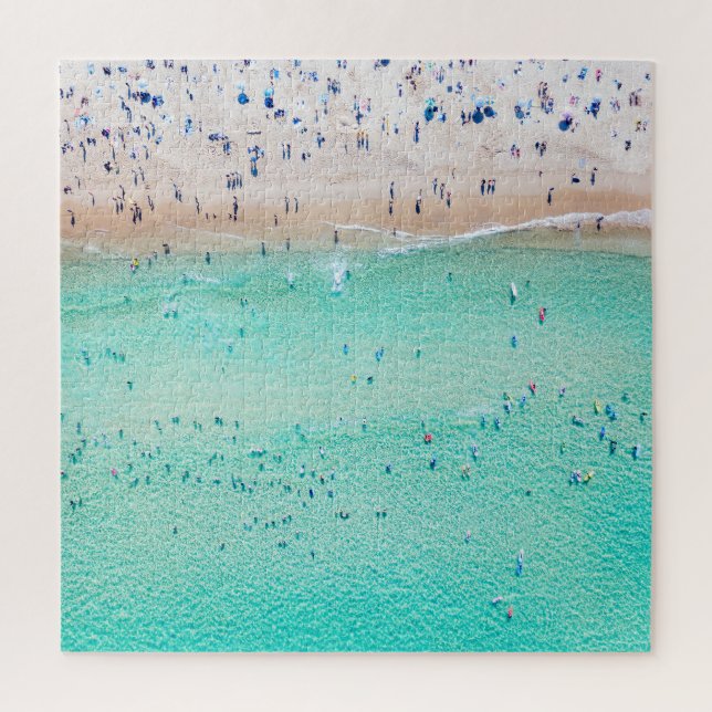 Aerial Bondi Beach, Sydney, summer. Jigsaw Puzzle (Vertical)