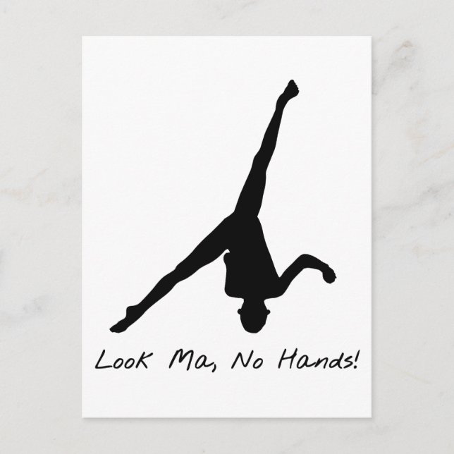 Aerial Cartwheel Gymnastics Postcard (Front)
