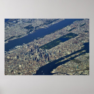 Aerial Central Park Poster