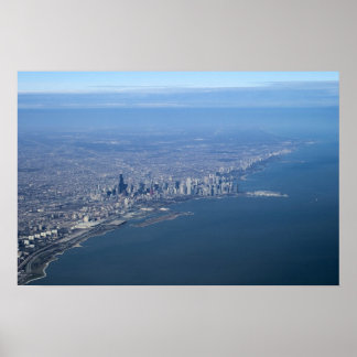 Aerial Chicago Poster