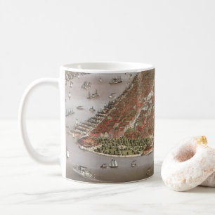 Aerial City View of Manhattan, New York, USA Coffee Mug