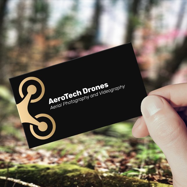 Aerial Drone Photography and Videography Company  Business Card (Creator Uploaded)