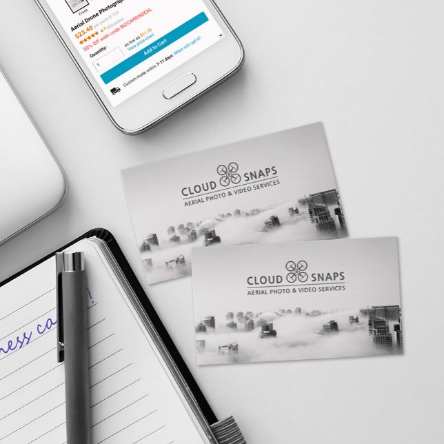 Aerial Drone Photography Business Card (Creator Uploaded)