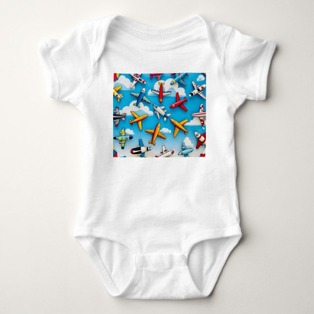 " AERIAL ESCAPADE " BABY BODYSUIT (Front)