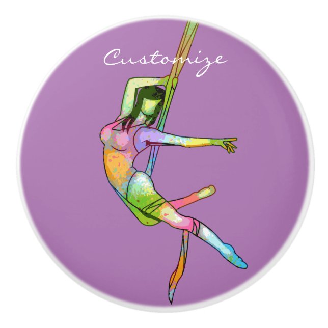 Aerial Fitness Yoga Thunder_Cove Ceramic Knob (Front)