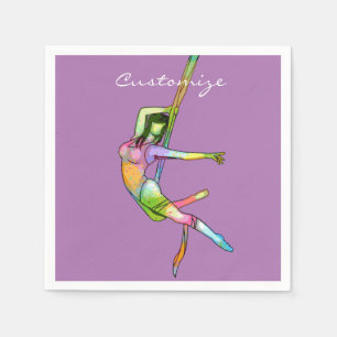 Aerial Fitness Yoga Thunder_Cove Napkin