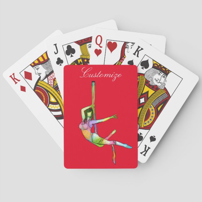 Aerial Fitness Yoga Thunder_Cove Playing Cards (Back)