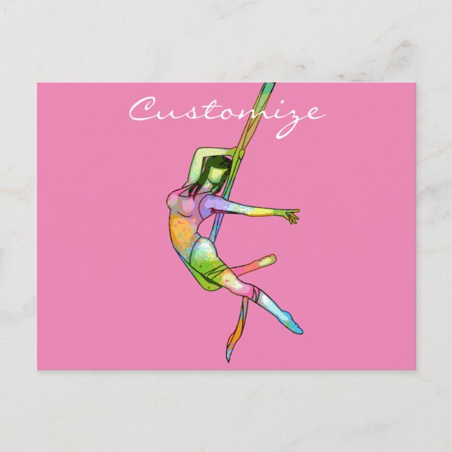 Aerial Fitness Yoga Thunder_Cove Postcard (Front)