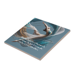 Aerial flying Air Yoga Instructor Pilates Fitness Ceramic Tile