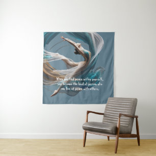 Aerial flying Air Yoga Instructor Pilates Fitness Tapestry
