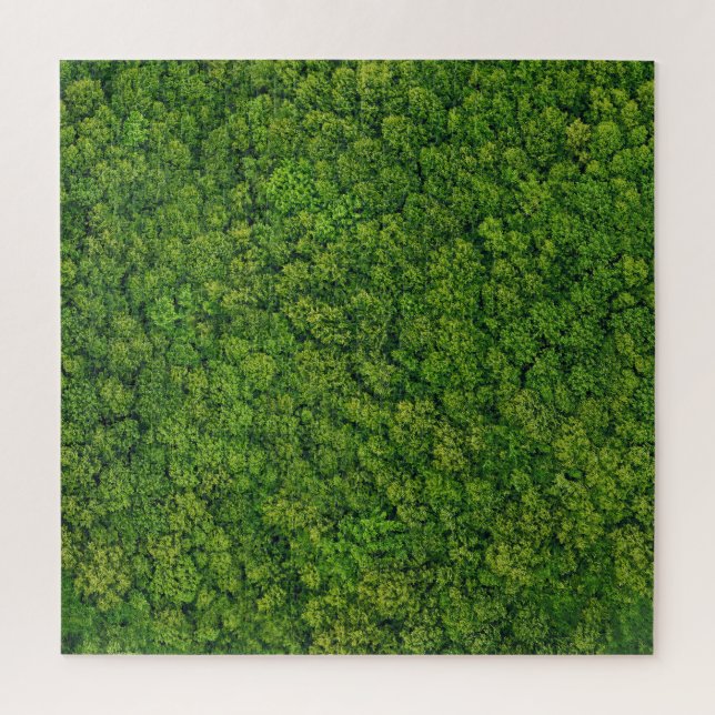 Aerial forest view, top view, copy space. jigsaw puzzle (Vertical)