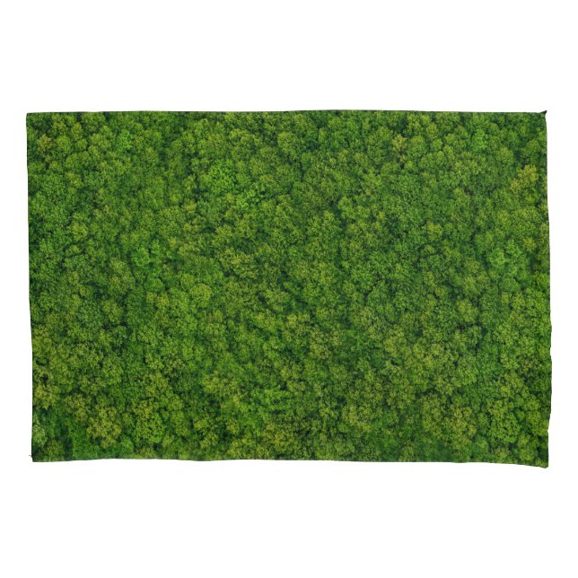 Aerial forest view, top view, copy space. pillowcase (Front)