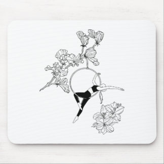 Aerial Hoop, Aerial Artist Circus, Aerial Yoga Gif Mouse Pad