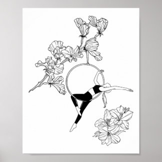 Aerial Hoop, Aerial Artist Circus, Aerial Yoga Gif Poster