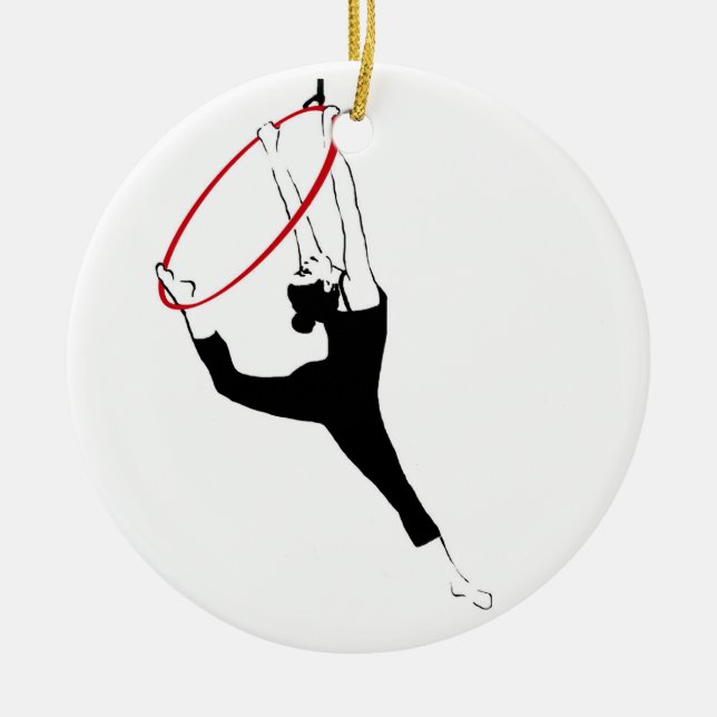 Aerial Hoop / Lyra Double Sided Ornament (Front)