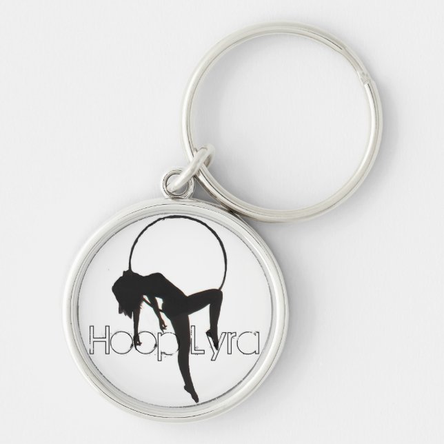 Aerial Hoop Lyra Keyring (Front)