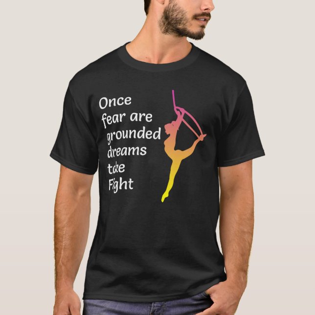 Aerial Hoop Lyra Silk Circus Acrobatics Funny T-Shirt (Front)