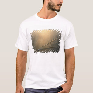 aerial image of boat in Lake Gatun Panama T-Shirt